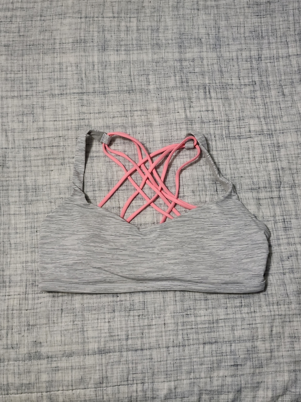 Lululemon Free to Be Bra - Wee Are From Space Nimbus / Raspberry Cream